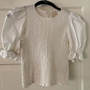 H&M Puff sleeve cotton top